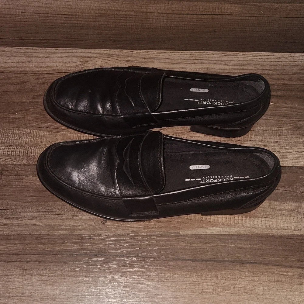 Rockport Walkability Loafers Black Size 10.5